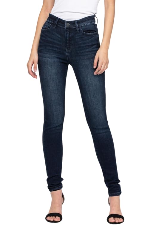 Judy Blue Womens Jeans - High Rise Super Dark Skinny (9 Dark Blue)