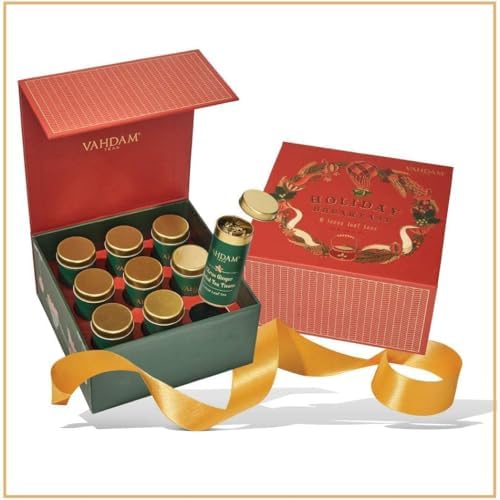 VAHDAM, Holiday Breakfast - Christmas Tea Gift Sets (90+ Cups) 9 Loose Leaf Tea - Luxury Gift Box | ChristmasTea Gifts 2025 Ideas | Christmas Gifts For Women, Men & Adults I Holiday Tea Gift Box - 3
