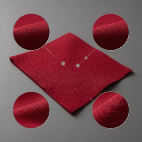 Cubierta de mesa de billar roja de poliéster resistente con textura adaptable para salón 6