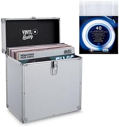 'Vinyl Buddy 12'' Aluminium Vinyl Record Storage Case, Holds up t...