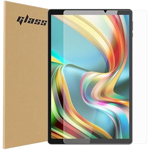 POWMUS 1 Pack Tablet Screen Protector - Tempered Glass Film for 10.1 Inch Android Tablets M820/BK002, Screen Guard Compatible with 10.1" Tablets Cover