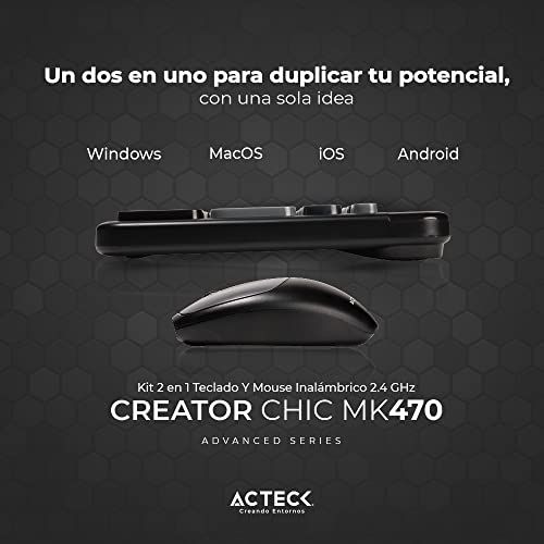 Accesorios De Computadoras, Personal Computer mouse acteck inalambrico Marca Acteck (3)
