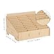 DOITOOL30 Gitter Mehrfachraster Handygarage Schule, Khaki Mobiltelefone Schule Handy Aufbewahrungsschrank, Aufbewahrungsbox Holz Mit Fächern, Handy Hotel Handyhotel Schreibtisch Organizer(30 Gitter)
