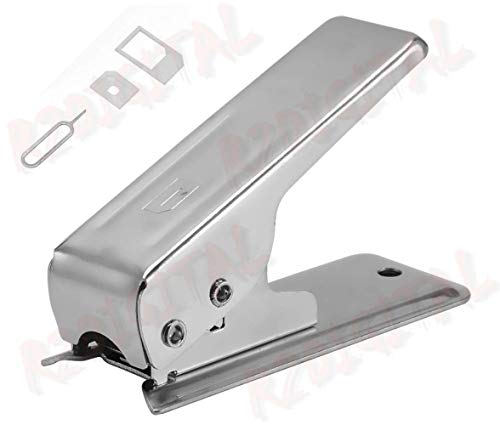 r2digital® TAGLIERINA TAGLIA SIM da STANDARD a NANO SIM con Spillo estrattore e Set di adattatori nanosim