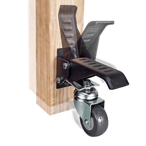 POWERTEC 17001 Workbench Caster Kit with Multi-Mounting Options, Pack of 4