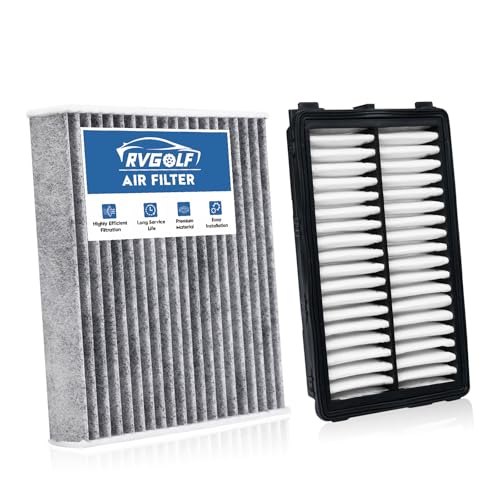 Image of Engine+Cabin Air Filter Fit 22-26 Tucson, 20-26 Sonata (All not for hybrid) | 21-26 Santa Fe, 22-26 Santa Cruz, 21-26 Sorento, 97133L1000, 28113L1000, 99% Filtration Efficiency, Easy Install