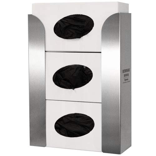 BOWMAN - Glove Box Dispenser - Triple 10.31"W x 14.28"H x 3.94"D (4 Pack)