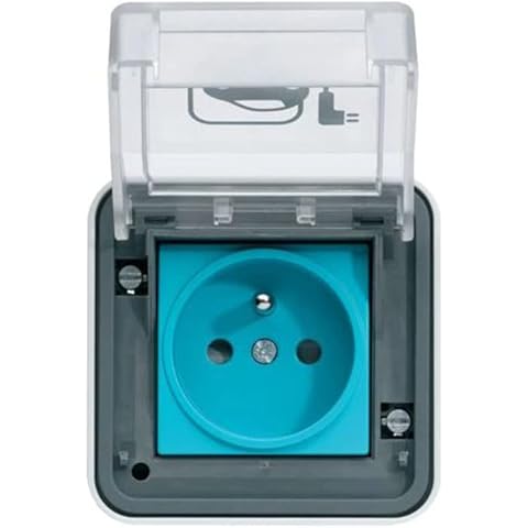 Prise Hager XEV080 IP55 3kW Cover