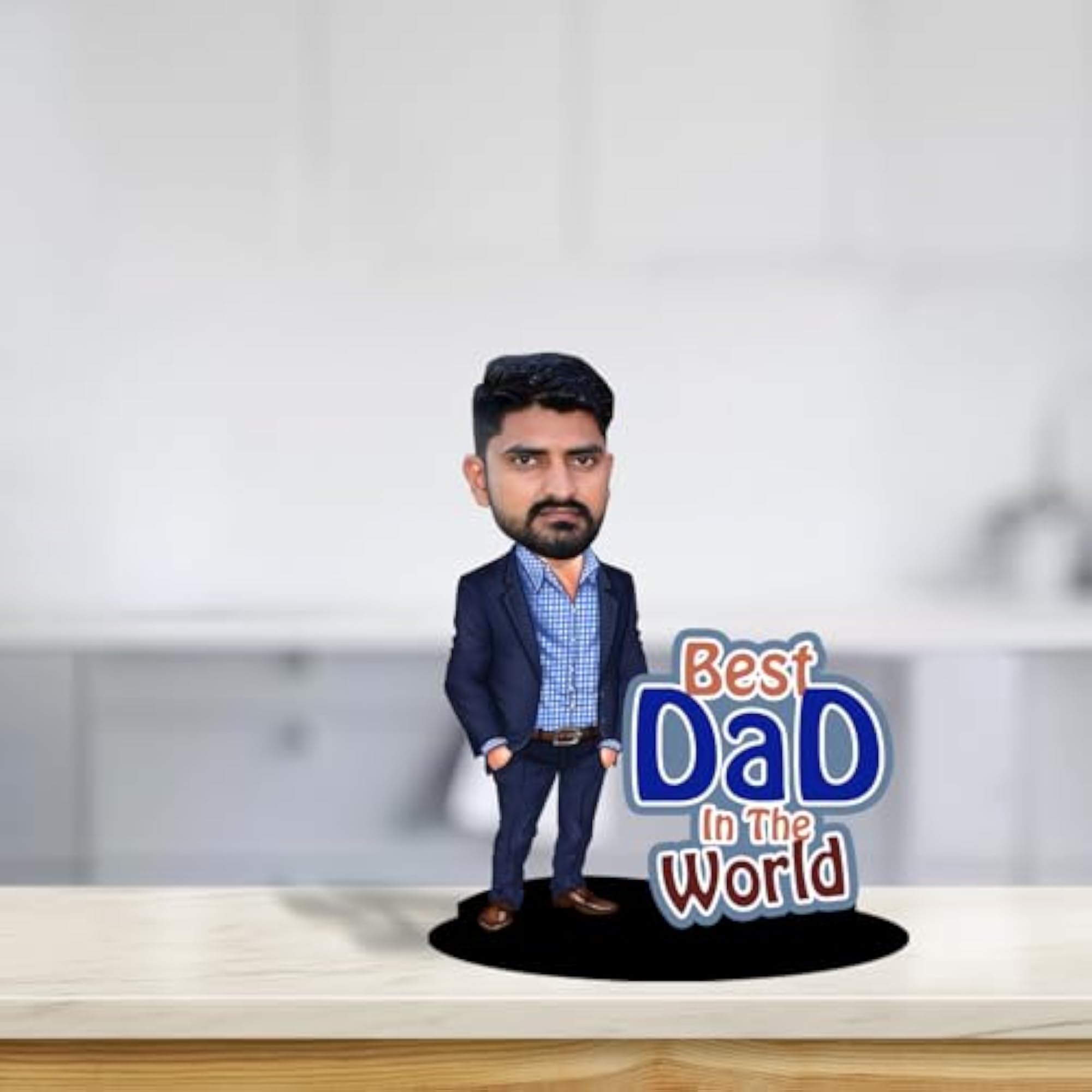 Personalized Best Dad in the World Wall Art