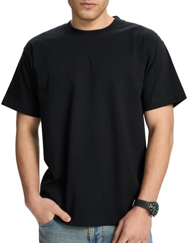 Unisex Heavyweight Cotton T-Shirts Oversized Loose Short Sleeve Tops Casual Fashion Summer Solid Tees