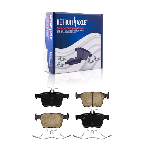 Image of Detroit Axle - 1.4L Brake Kit for Volkswagen 2019 2020 Jetta | Disc Brake Rotors Ceramic Brake Pads Replacement : 11.34 inch inch Front and 10.71 inch inch Rear Rotors