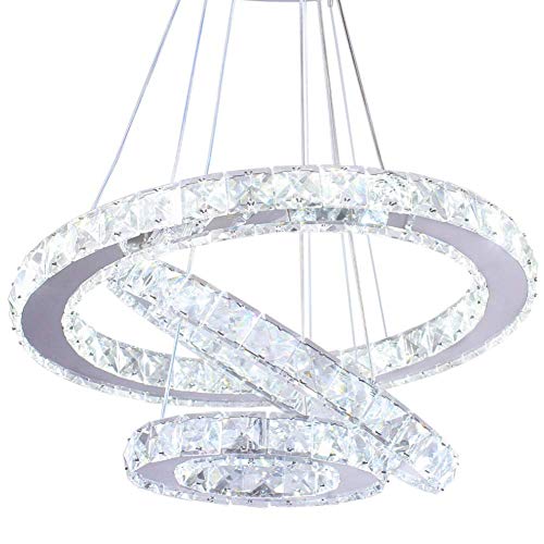 Suspension LED en cristal luminaire parfait pour un cadeau d'anniversaire chic
