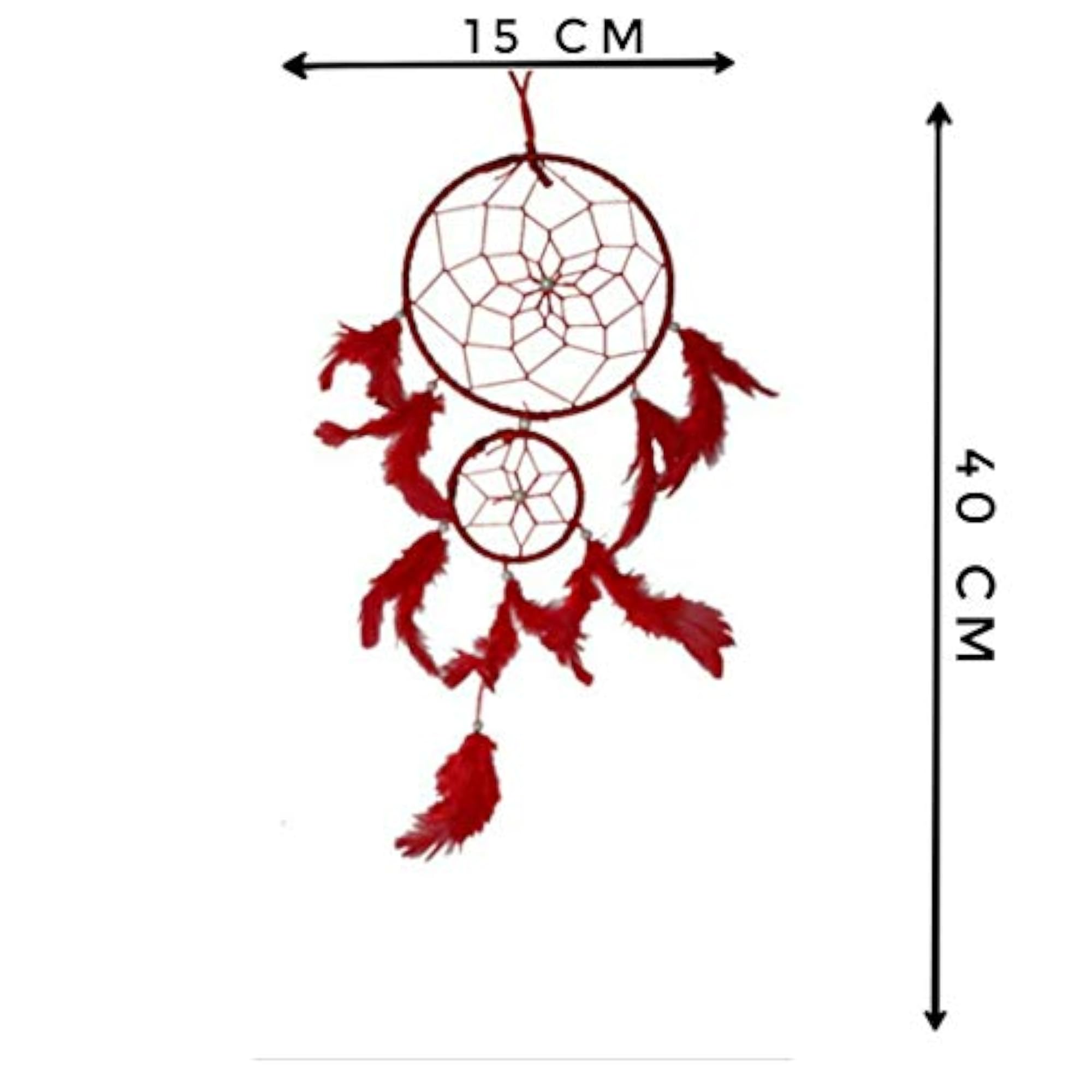 Woollen Dream Catcher Decorative Showpiece, 40 cm