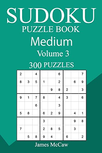 300 Medium Sudoku Puzzle Book