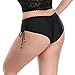 CENG MAU Sexy Women's Brazilian Cheeky Ruched Adjustable Bikini Boy Short Bottom(M)