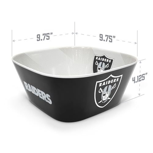 Image of YouTheFan NFL Las Vegas Raiders Large Party Bowl