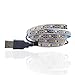 5V 20CM 2M Câble USB Alimentation LED bande de lumière lampe SMD 3528 bande de lampe Décor de bureau de Noël pour rétro-éclairage TV (Blanc, 2M avec port USB)