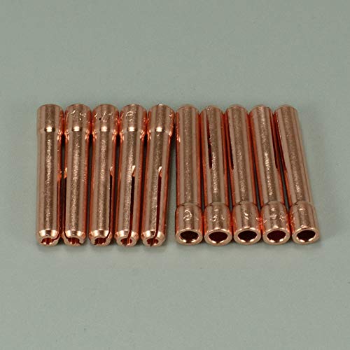 Image of RIVERWELD TIG Welding Collets 13N22 1 /16 inch & 1.6mm for WP 9 20 25 10pcs | Fit DB PTA SR WP 9 20 25 TIG Welding Torch