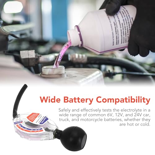 Image of Coolant Tester, Antifreeze Tester High Accuracy Dial Type Anti-Freeze Coolant Tester Car Battery Liquid Densitometer 6 /12 /24V