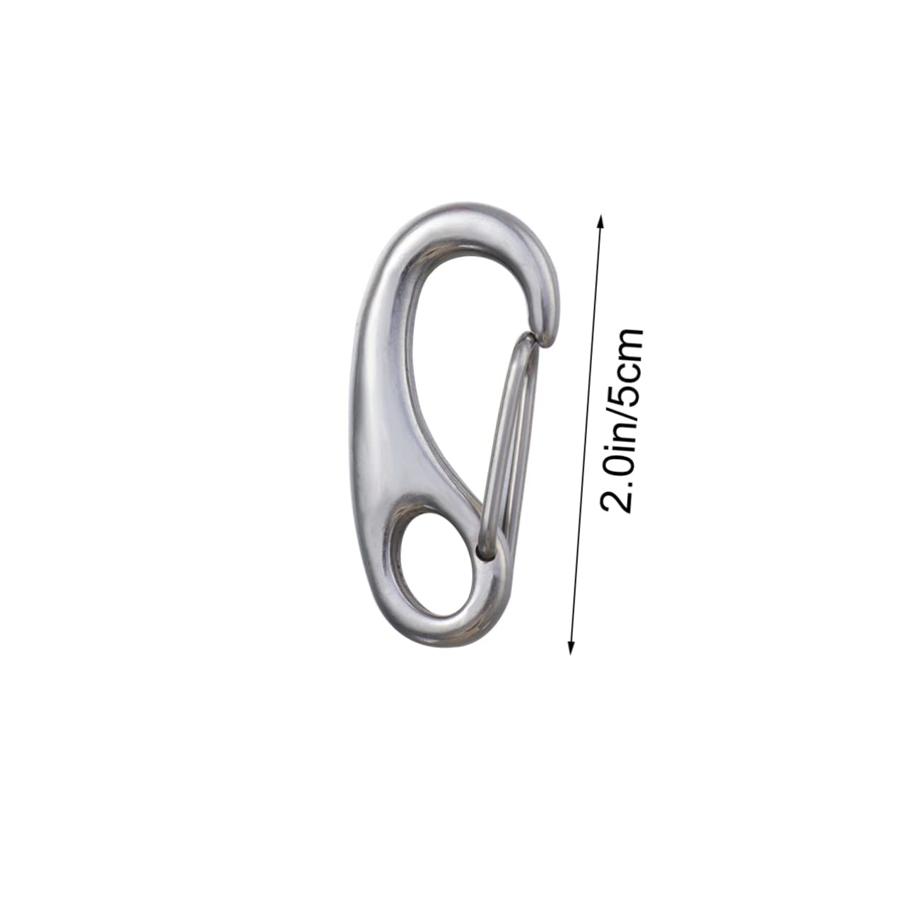 JOINPAYA 2 Pcs Dog Tag Clips Stainless Steel Quick Clamps for Easy Tag Transition Pet Collars and Id Holders for Dogs and Cats