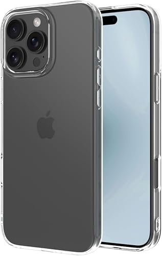 Captor Clear Case for Apple iPhone 16 Pro, TPU Silicone Flexible Soft Thin Protective Cover with Raised Edge for Screen and Camera (Raised Edges) Captor Clear Case for Apple iPhone 16 Pro, TPU Silicone Flexible Soft Thin Protective Cover with Raised Edge for Screen and Camera (Raised Edges)