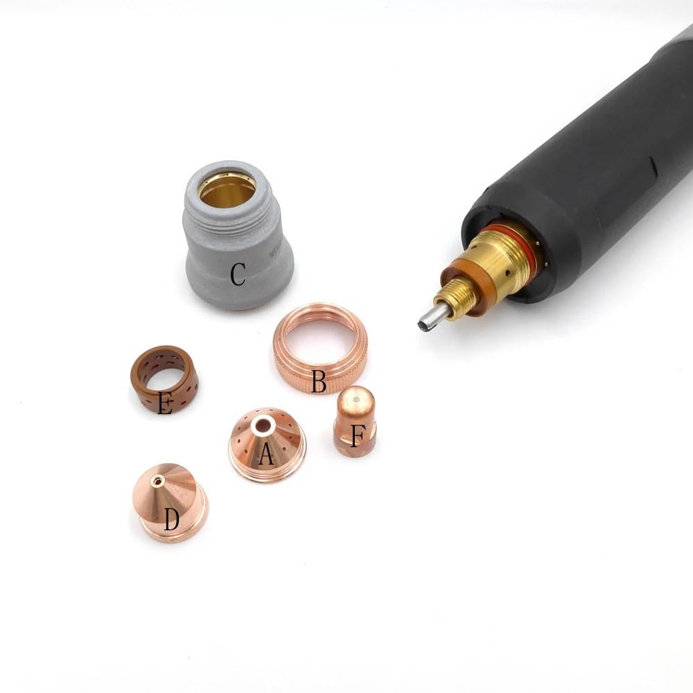 IPX102 IPXM102 30 sztuk elektrod i 30 sztuk dysz 40-120 A dla chłodzonych powietrzem materiałów eksploatacyjnych plazmowych bez HF Palnik ręczny maszyna do cięcia palnika (1,2 mm 60-70A)