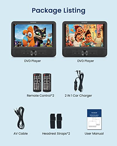 Fangor SS-F-611D 7.5 Inch Dual Portable Dvd Player For Car thumb #7