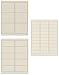 JAM PAPER Shipping & Mailing Address Labels - Multi Size Assortment - Ivory - 360/Pack