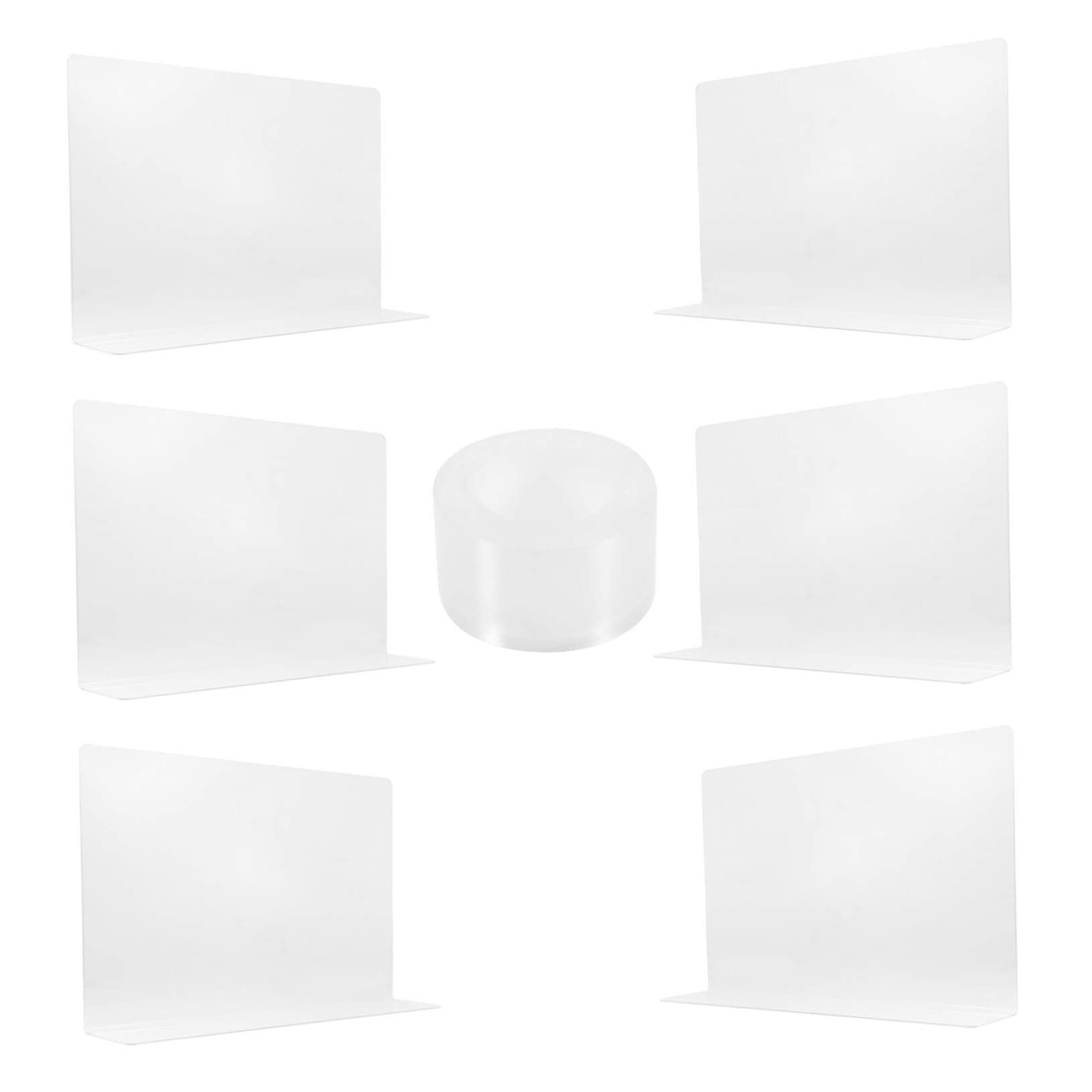 CHILDWEET 1 Set Clear Plastic Shelf Dividers Cabinet Organizers for Efficient Storage for Home Supermarkets and Office Desks