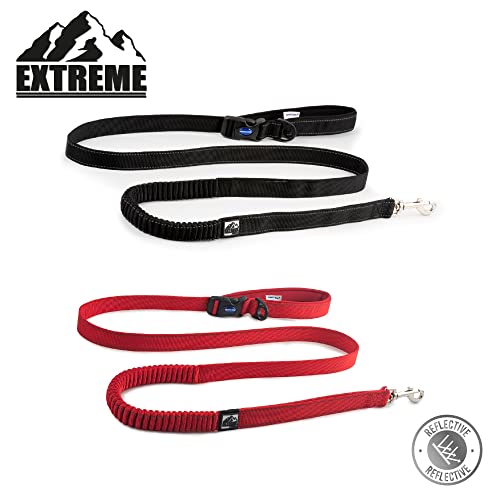 Laisse de course extensible Ancol Extreme Shock Absorb de 180 cm noire - 3