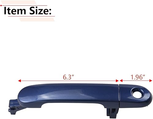 Miniatura 9 de RLB-HILON Manija de puerta exterior compatible con Nissan Versa 2007-2011 y Nissan Tiida 2007-2012 año, para 82641EL12A N1310130, manija de puerta