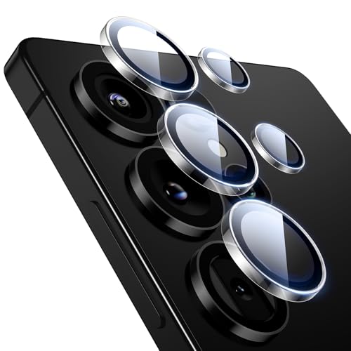 ESR for Samsung Galaxy S25 Ultra Camera Lens Protector, Individual Lens Protectors, Scratch-Resistant Ultra-Thin Tempered Glass with Aluminum Edging, Galaxy S25 Ultra Case Friendly, 1 Set, Clear