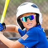 Aullwyr Kids Sunglasses Polarised - UV400 Youth Cycling Sun Glasses for Boys & Girls (Ages 6-15) Children Cycling Cricket Baseball Sports Shades - Image 7