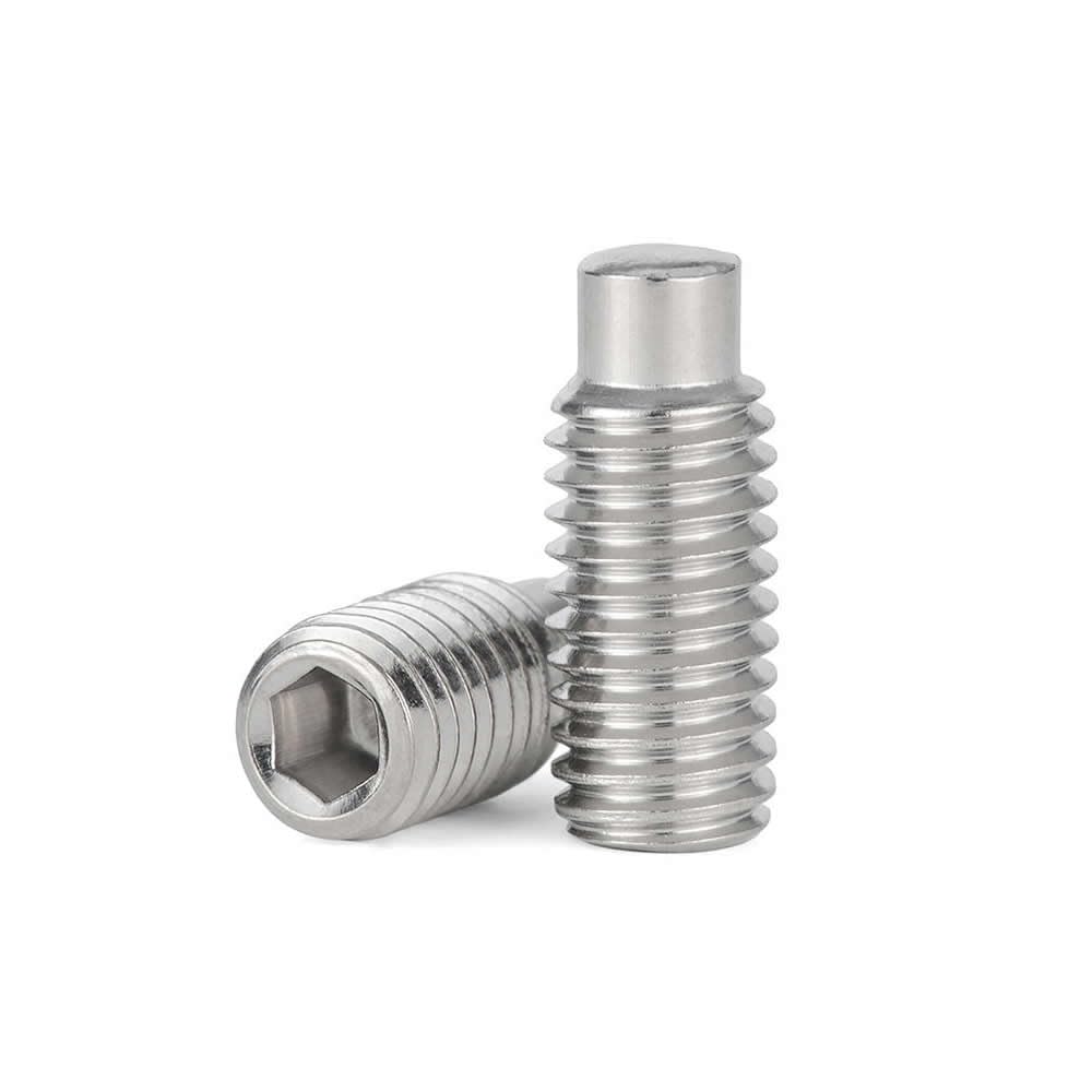 Photo 1 of Junter 20pcs M6 x 10mm A2-70 Dog Point Grub Hex Socket Set Screws Metric