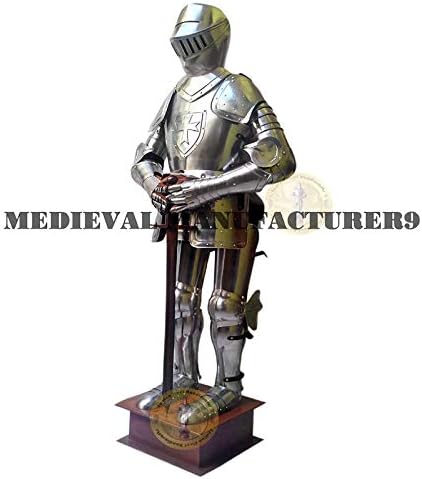 Armor Crusader Full Suit of Armor Medieval Wearable Knight Body Armor Halloween