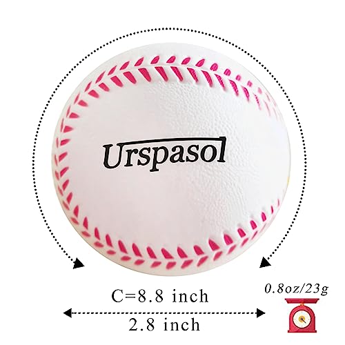 Urspasol Foam Baseballs Soft Baseballs 12 Pack With Mesh Bag For Youth Teenager Players Training Ball Sporting Batting Ball Safety Hitting And Fielding Indoor Outdoor Play White #TOP1