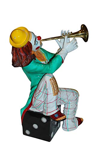 Estatua de payaso NIFAO en bronce con base de dados miniatura 2