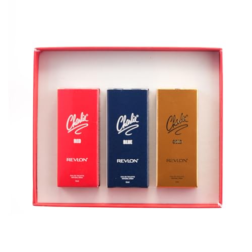 Image of Revlon Charlie Gold EDT,Charlie Red EDT,Charlie Blue EDT Premium Long Lasting EDP Perfume |Parfum Gift Set 3 x 15 ml
