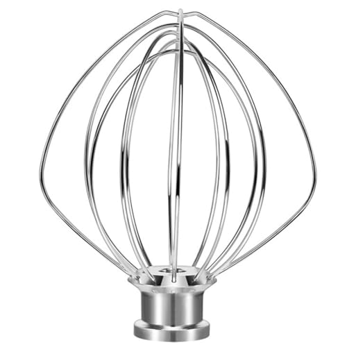 Batidor de 6 alambres con cabezal inclinable para huevos de acero inoxidable K45WW, batidor de mayonesa