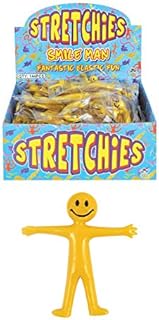 HENBRANDT 8x Yellow Smile Stretchy Men Toys/Party Goody Bag Fillers Lucky Dip Fun
