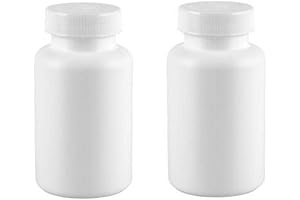 Durable 6.8oz Plastic Pill Bottles White/Empty