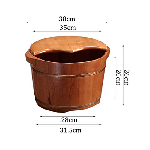 Balde de Madera para Baño de Pies para Pedicura Adultos miniatura 3