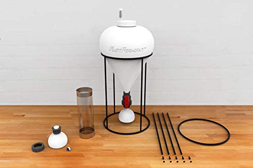 Fastferment Conical Fermenter - Home-Brew Kit - Bpa Free Food Grade Primary Carboy Fermenter Beer, Wine Fermentation Also Hard Cider Brewing Kit. Stand, Bottling Hose And All Hardware Incl #TOP4