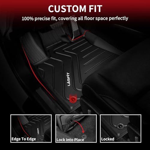 Image of LASFIT Floor Mats Fit for 2015-2021 Lexus NX200t NX300 NX300h, Black