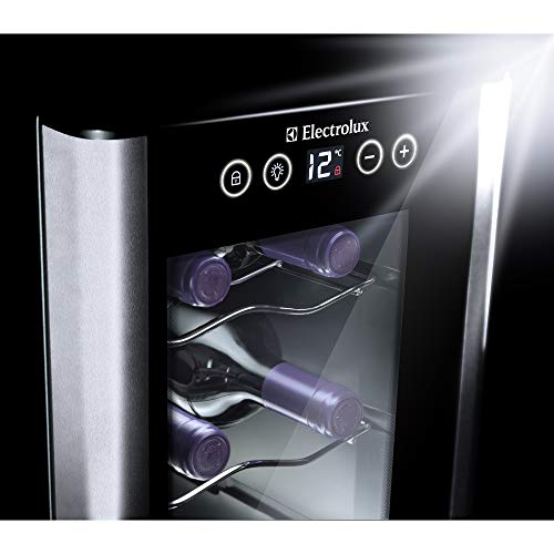 Adega Climatizada, ACS12, 12 Garrafas, Preto, 220v, Electrolux