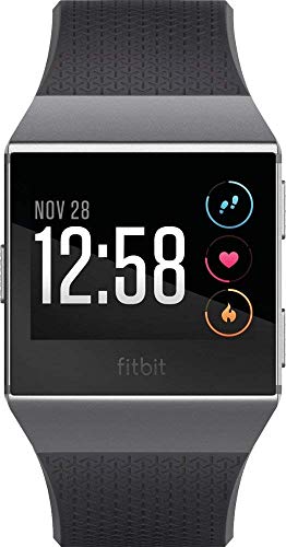 F_Fitbit_Ionic GPS Smartwatch, GPS Smart Watch, Charcoal/Smoke Gray,One Size (S & L Bands Included) (Renewed)