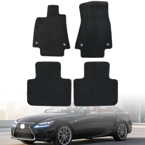 GXARTS Waterproof Car Floor Mats Carpet Full Set Compatible with Lexus IS200T/ IS250/ IS300/ IS350/ is F 2014-2024 | All-Weather Protect, Automobile Floor Liner Accessories with Non-Slip Backing