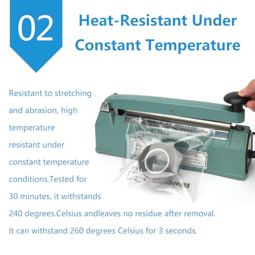 Cinta de PTFE alta temperatura para evitar bolsas derretidas 1.3cm 3