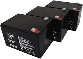 SPS Brand 12V 12Ah Replacement Battery for SLA Replacement Hoveround Activa Wheelchair (3 Pack)