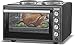 ICQN Mini four 42 L avec 2 plaques de cuisson et circulation d'air | 3800 W | Intérieur | Four à pizza | Grille de cuisson | Réglage individuel de la température | émaillée | Cuisine et pâtisserie